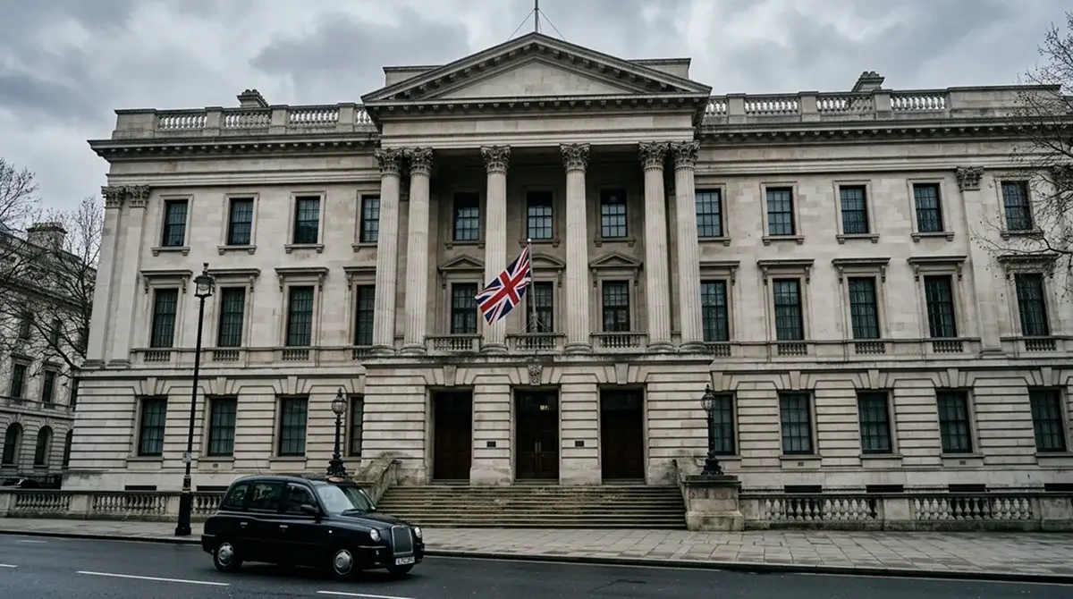 Official government building in London representing UK gambling regulation and oversight